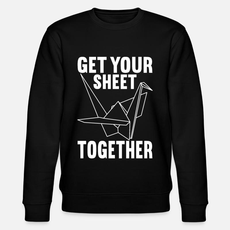 Origami - Stanley/Stella Unisex Bio-Sweatshirt CHANGER  - Schwarz