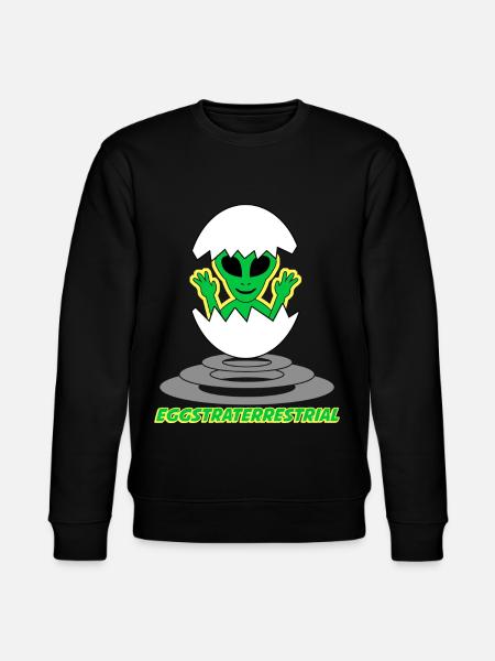 Alien Eggs Extraterrestrial Chicken Egg - Stanley/Stella CHANGER Unisex Organic Sweatshirt - black