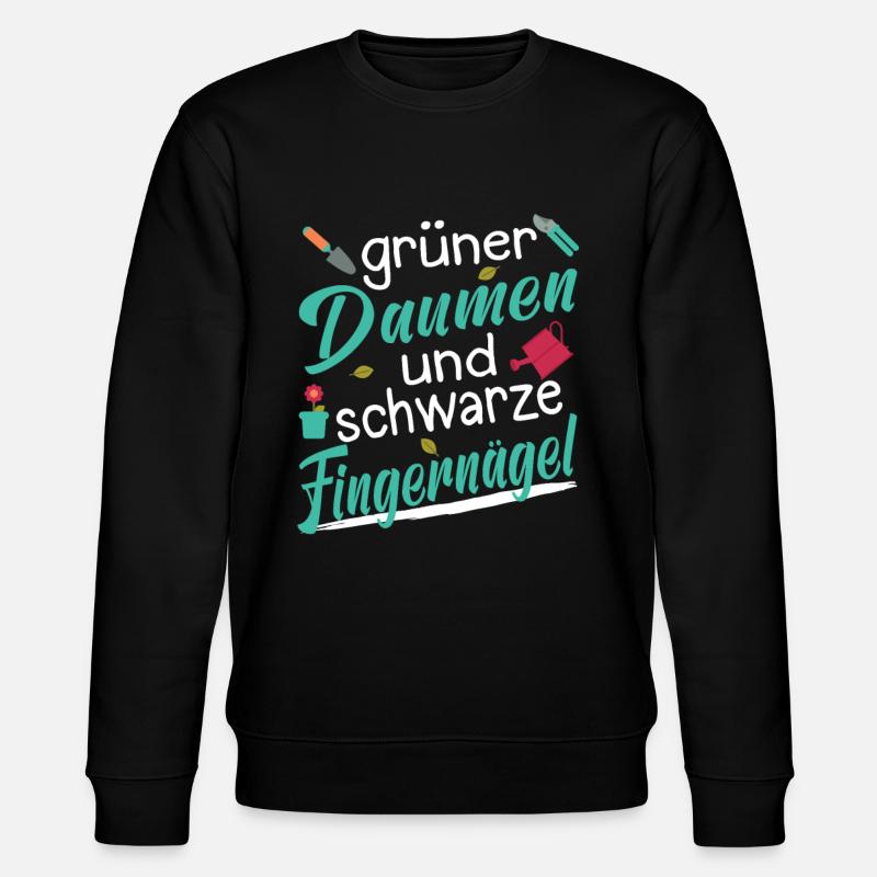 Gärtner Garten Gärtnerin Blumenbeauftragte - Stanley/Stella Unisex Bio-Sweatshirt CHANGER  - Schwarz
