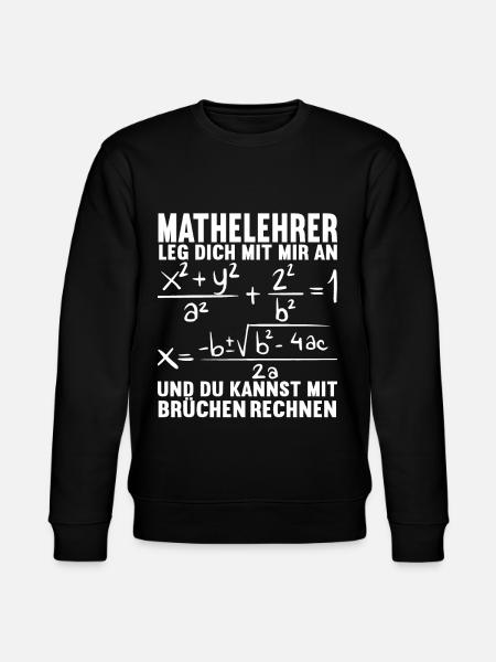 Mathe Mathelehrer - Stanley/Stella Unisex Bio-Sweatshirt CHANGER  - Schwarz