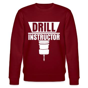 Zerspaner Bohrmaschine Fräser - Stanley/Stella Unisex Bio-Sweatshirt CHANGER  - Burgunderrot - Vorne - Nik (191cm) & Marisol (170cm)