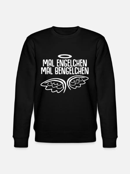 Engelchen Bengelchen Engel Bengel - Stanley/Stella Unisex Bio-Sweatshirt CHANGER - Schwarz