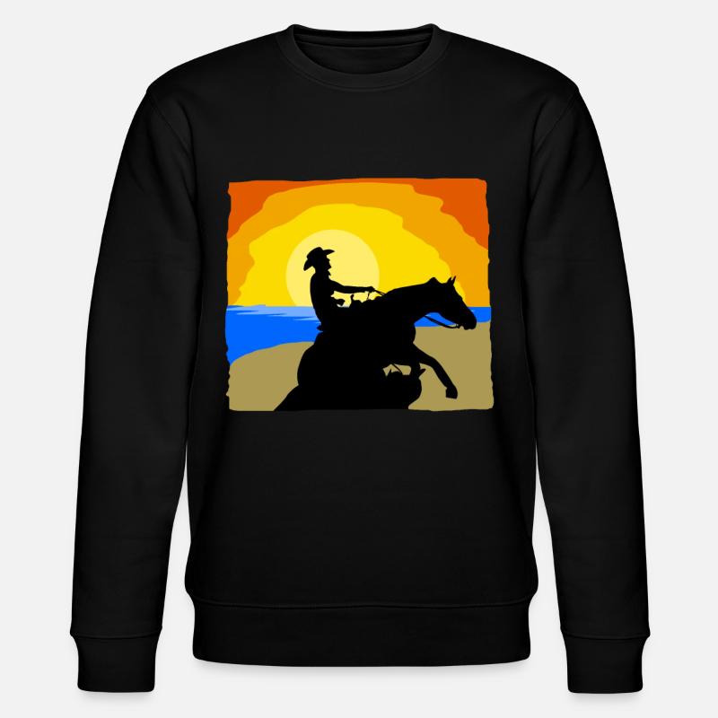 Reining Équitation Plage Western Riding - Sweat bio CHANGER Stanley/Stella Unisexe - noir