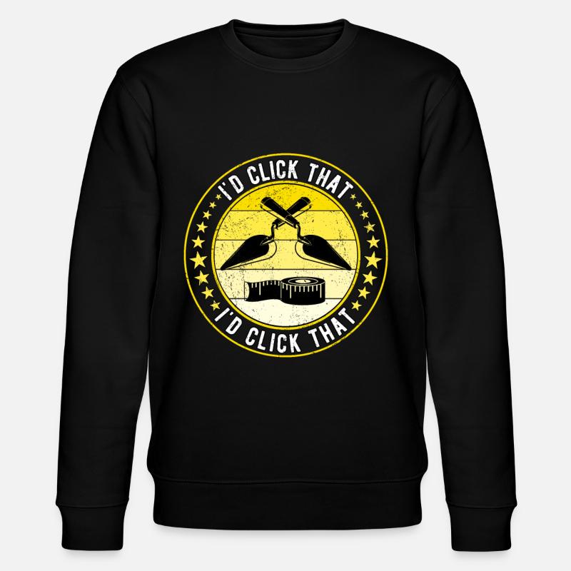 Bodenleger Fliesenleger Estrichleger - Stanley/Stella Unisex Bio-Sweatshirt CHANGER  - Schwarz