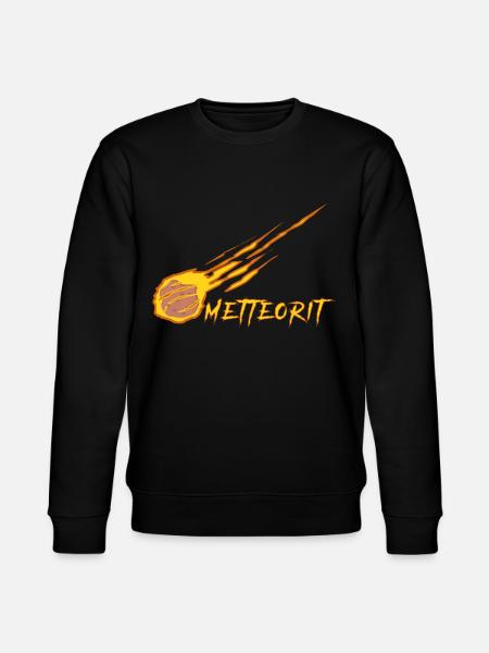 Mettbrötchen Meteorit Hackfleisch Mett - Stanley/Stella Unisex Bio-Sweatshirt CHANGER  - Schwarz
