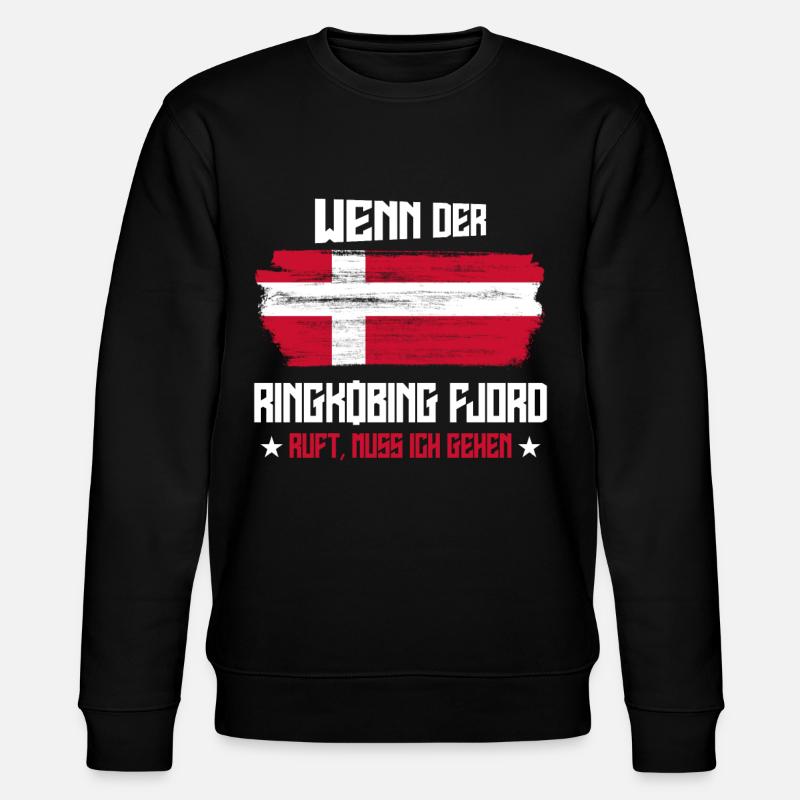 Ringkøbing Fjord ruft Dänemark - Stanley/Stella Unisex Bio-Sweatshirt CHANGER  - Schwarz