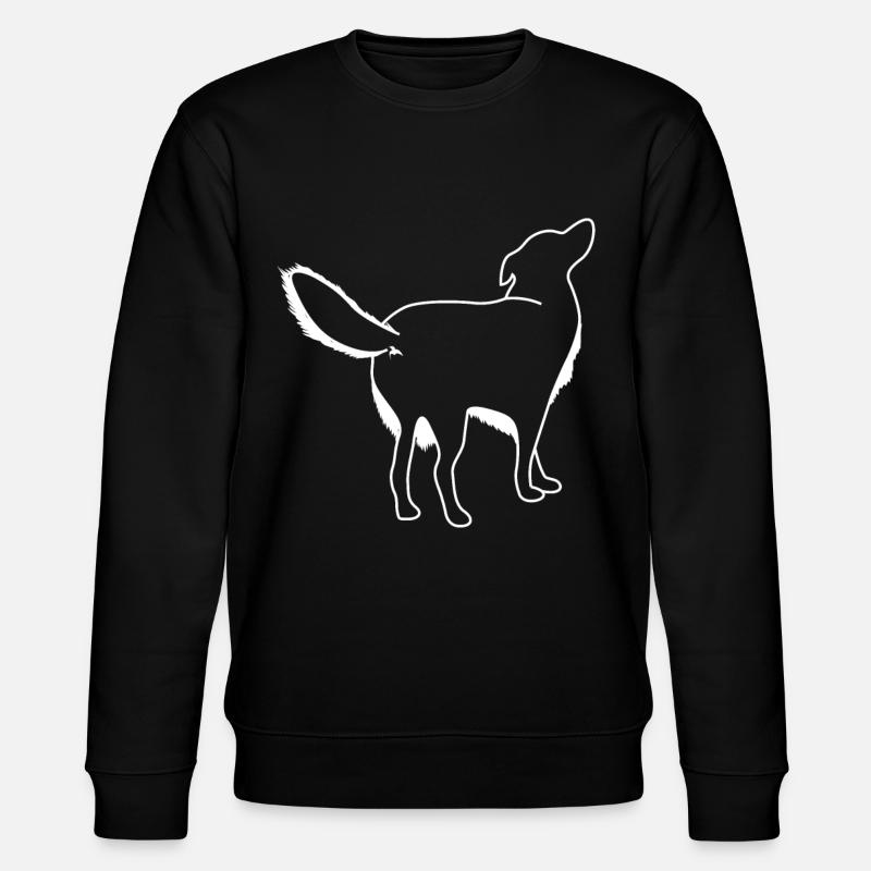 Dog from behind Dogs - Stanley/Stella CHANGER Unisex Organic Sweatshirt - black