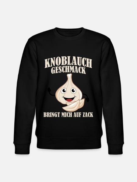 Knoblauch Knoblauchzehe - Stanley/Stella Unisex Bio-Sweatshirt CHANGER  - Schwarz
