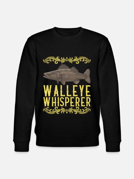 Walleye Fishing Anglers - Stanley/Stella CHANGER Unisex Organic Sweatshirt - black