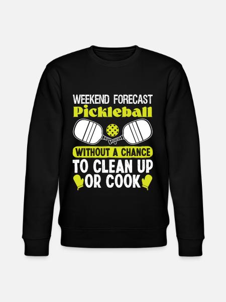Weekend Forecast Pickleball - Stanley/Stella CHANGER Unisex Organic Sweatshirt - black