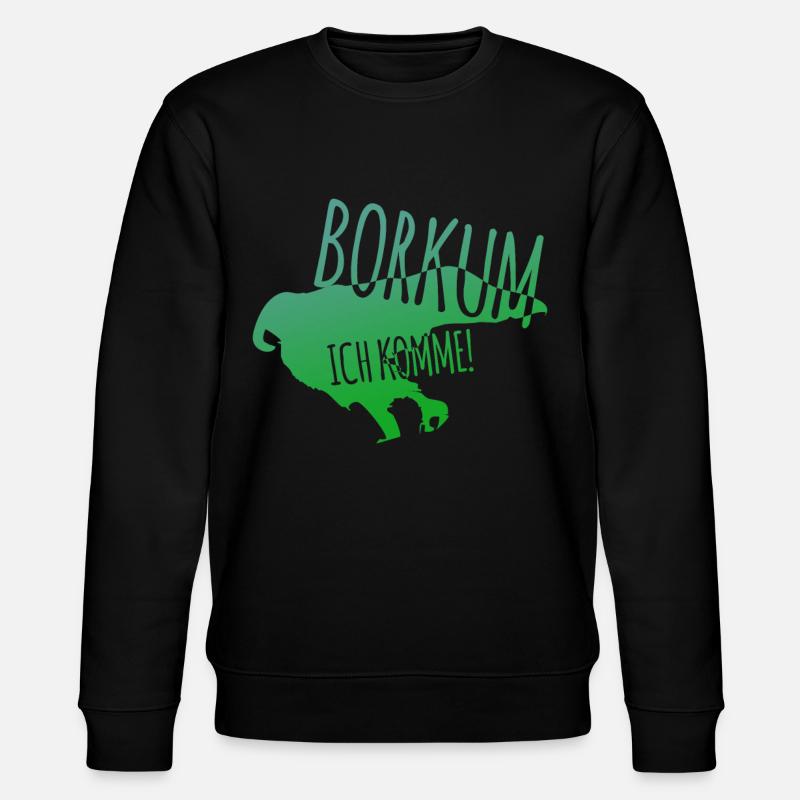 Borkum Urlaub - Stanley/Stella Unisex Bio-Sweatshirt CHANGER  - Schwarz