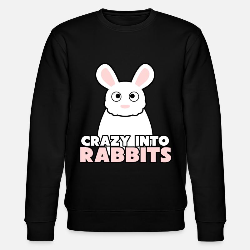 Rabbit Rabbit Rabbit Rabbit - Stanley/Stella CHANGER Unisex Organic Sweatshirt - black