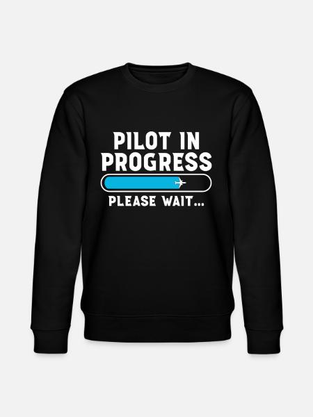 Pilot in Progress please Wait - Stanley/Stella Unisex Bio-Sweatshirt CHANGER - Schwarz