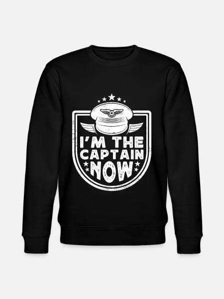 I'm the Captain now - Stanley/Stella CHANGER Unisex Organic Sweatshirt - black