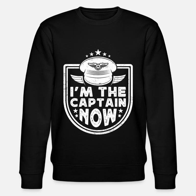 I'm the Captain now - Stanley/Stella CHANGER Unisex Organic Sweatshirt - black