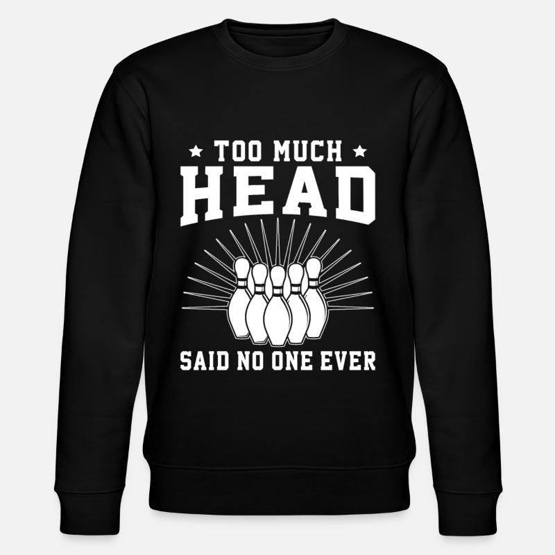 Bowling Balls Design - Stanley/Stella Unisex Bio-Sweatshirt CHANGER  - Schwarz