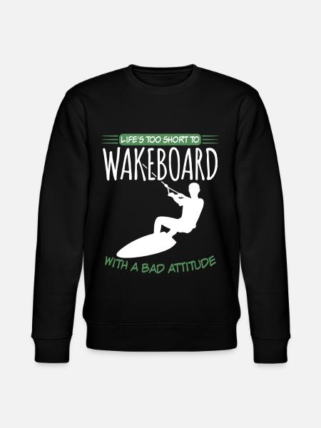 Wakeboarder Wakeboarding Wakeboard - Stanley/Stella CHANGER Unisex Organic Sweatshirt - black