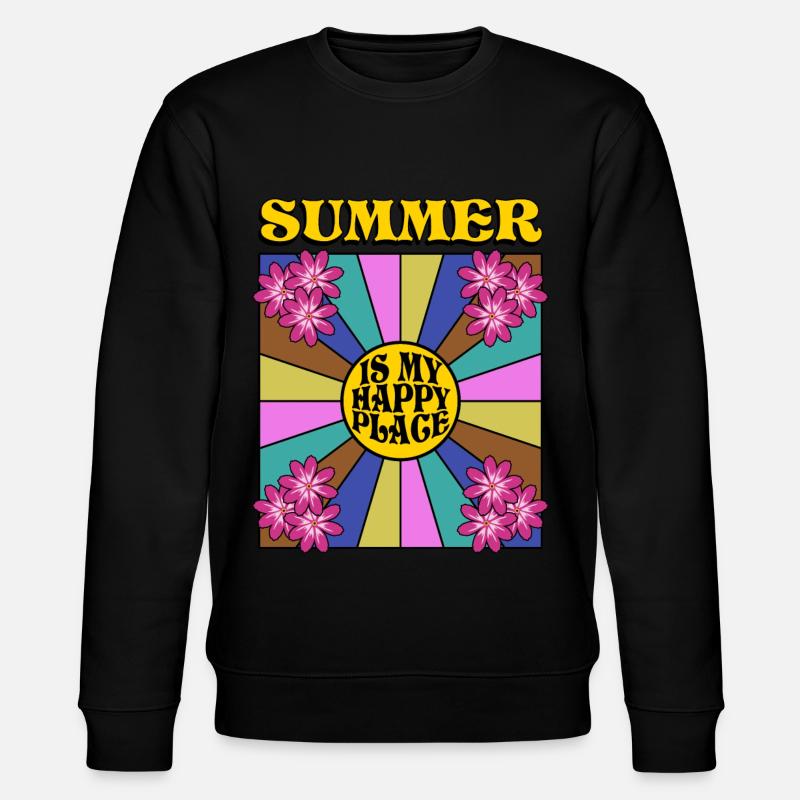 Soleil rétro d’été - Sweat bio CHANGER Stanley/Stella Unisexe - noir