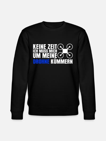 Drohne Quadrocopter Quadcopter - Stanley/Stella Unisex Bio-Sweatshirt CHANGER - Schwarz