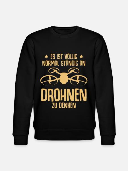 Drohne Quadcopter Quadrocopter - Stanley/Stella Unisex Bio-Sweatshirt CHANGER  - Schwarz