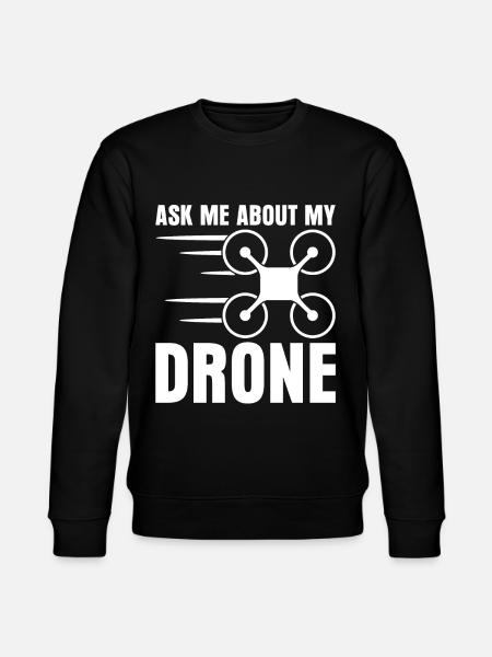 Drohne Quadcopter Quadrocopter Drone - Stanley/Stella CHANGER Unisex Organic Sweatshirt - black
