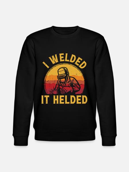 I welded it Helded - Stanley/Stella CHANGER Unisex Organic Sweatshirt - black