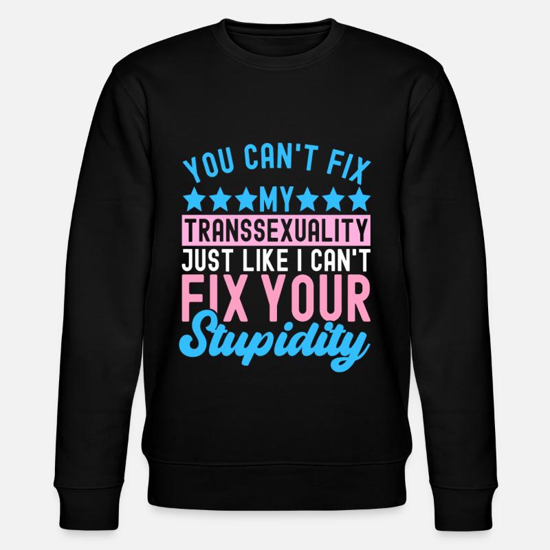 Transgender Trans LGBTQ - Stanley/Stella Unisex Bio-Sweatshirt CHANGER  - Schwarz