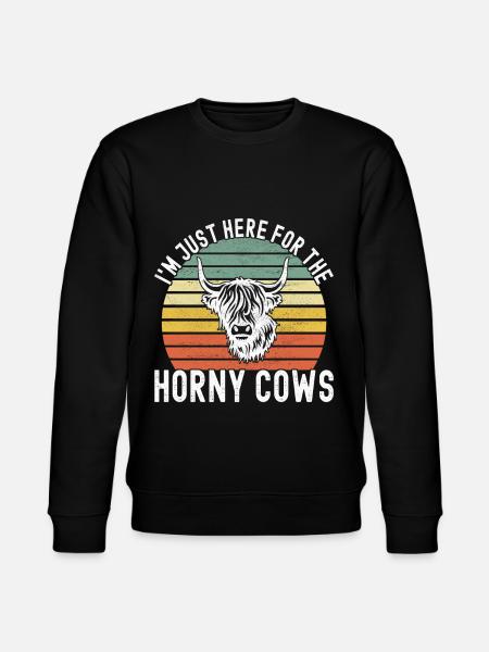 Highland Cow Hochlandkuh - Stanley/Stella CHANGER Unisex Organic Sweatshirt - black