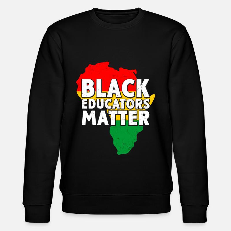 Funny African Month - Stanley/Stella Unisex Bio-Sweatshirt CHANGER  - Schwarz