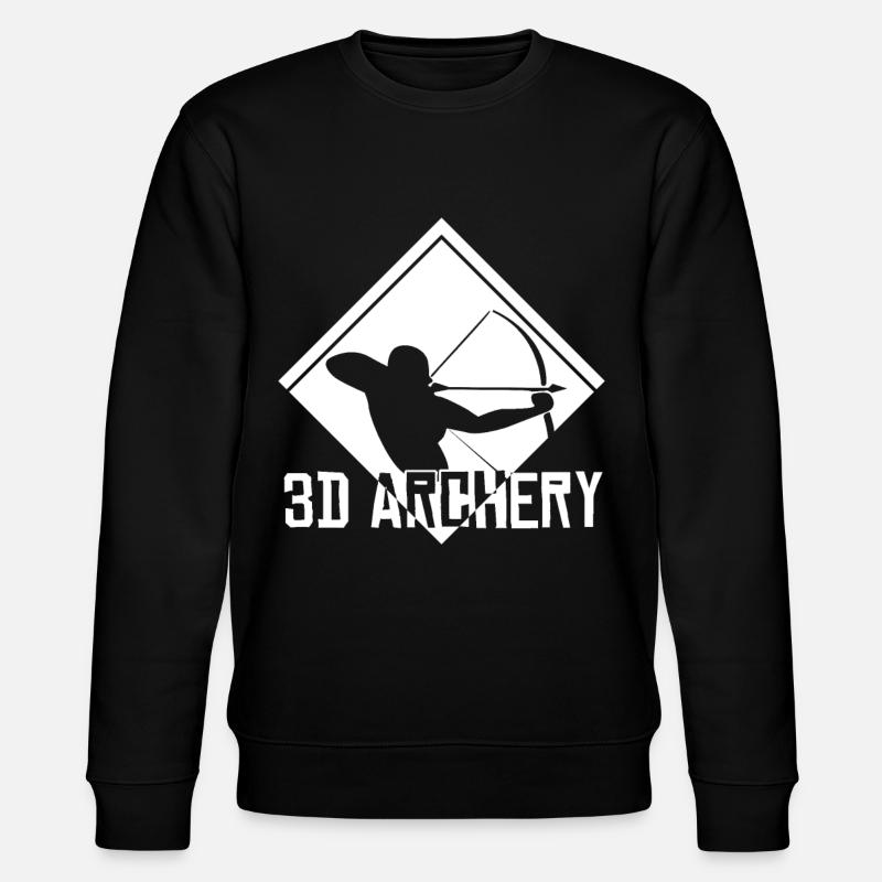 3D Archery Archer Archery - Stanley/Stella CHANGER Unisex Organic Sweatshirt - black