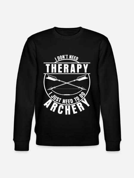 3D Archery Archery Longbow - Stanley/Stella CHANGER Unisex Organic Sweatshirt - black