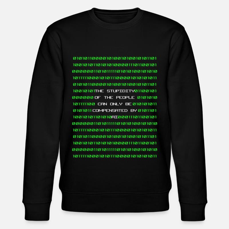 Artificial intelligence - Stanley/Stella CHANGER Unisex Organic Sweatshirt - black