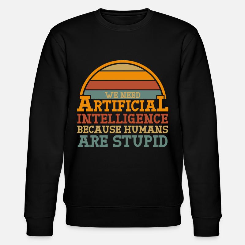 Artificial Intelligence - Stanley/Stella CHANGER Unisex Organic Sweatshirt - black