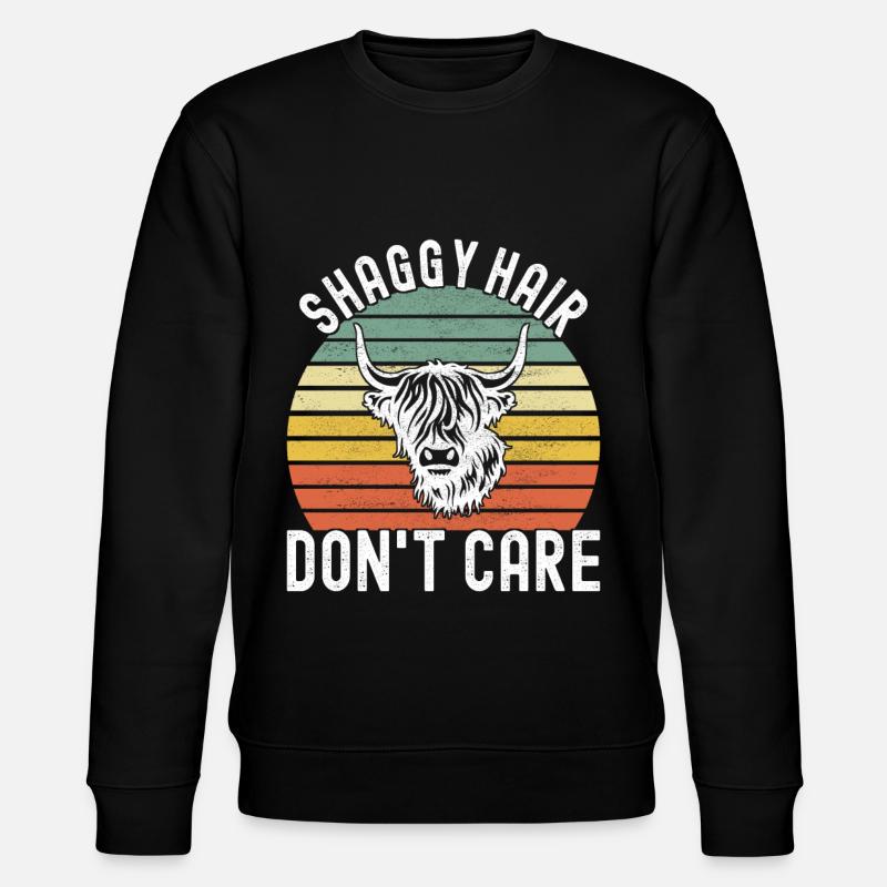 Vache des Highlands Hochlandkuh - Sweat bio CHANGER Stanley/Stella Unisexe - noir