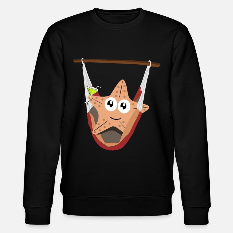 Starfish in hammock - Stanley/Stella CHANGER Unisex Organic Sweatshirt - black