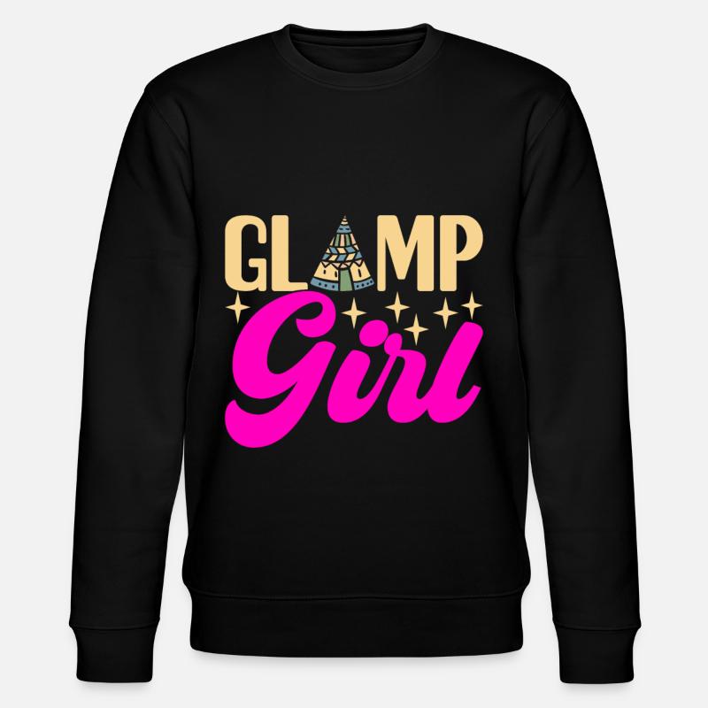 Glamping Glamper - Stanley/Stella CHANGER Unisex Organic Sweatshirt - black