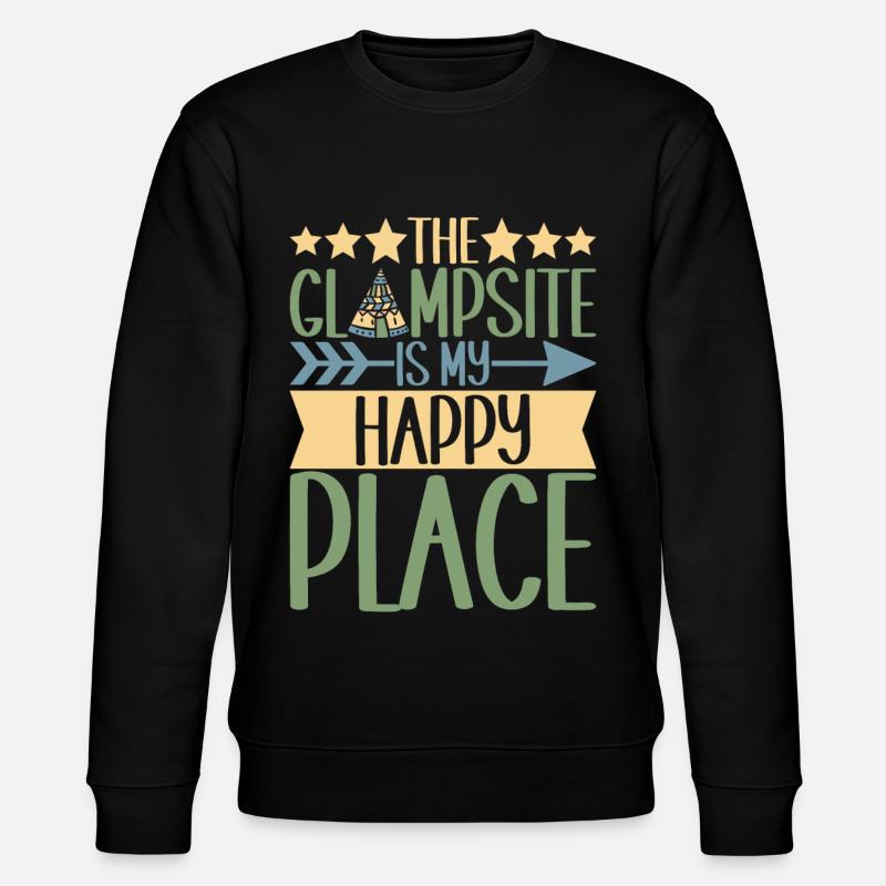 Glamping Glamper - Stanley/Stella Unisex Bio-Sweatshirt CHANGER  - Schwarz