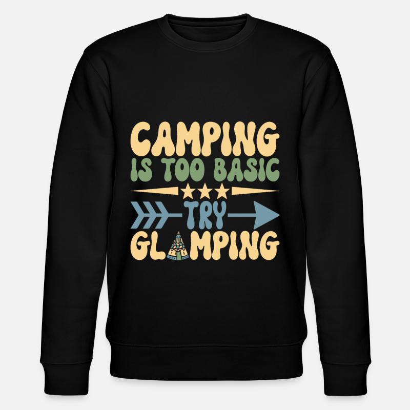 Glamping Glamper - Stanley/Stella CHANGER Unisex Organic Sweatshirt - black
