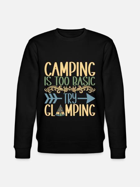 Glamping Glamper - Stanley/Stella CHANGER Unisex Organic Sweatshirt - black