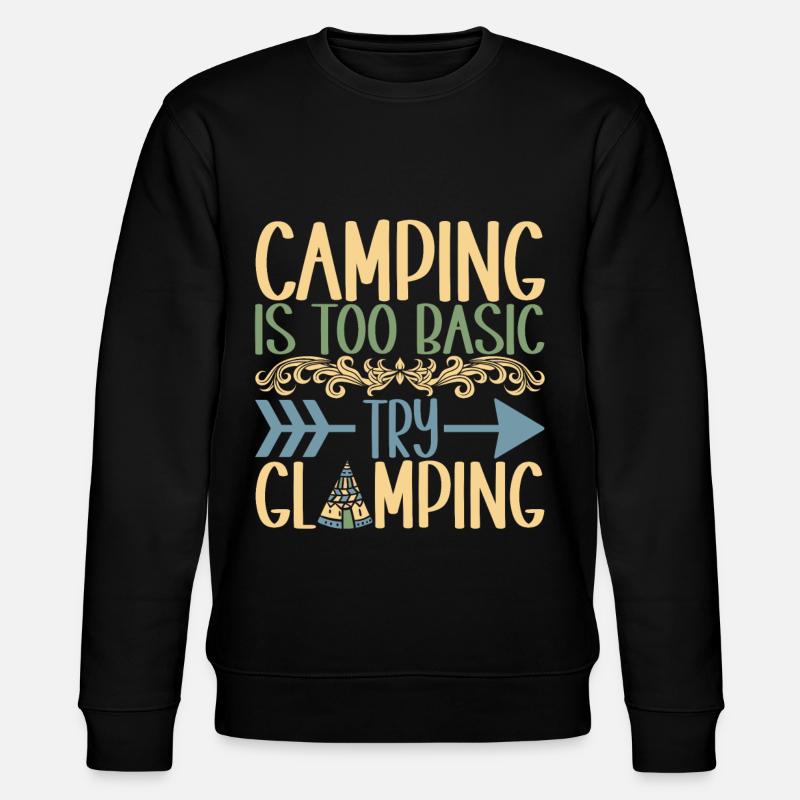 Glamping Glamper - Stanley/Stella CHANGER Unisex Organic Sweatshirt - black