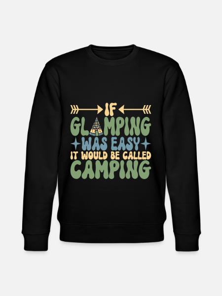 Glamping Glamper - Stanley/Stella CHANGER Unisex Organic Sweatshirt - black
