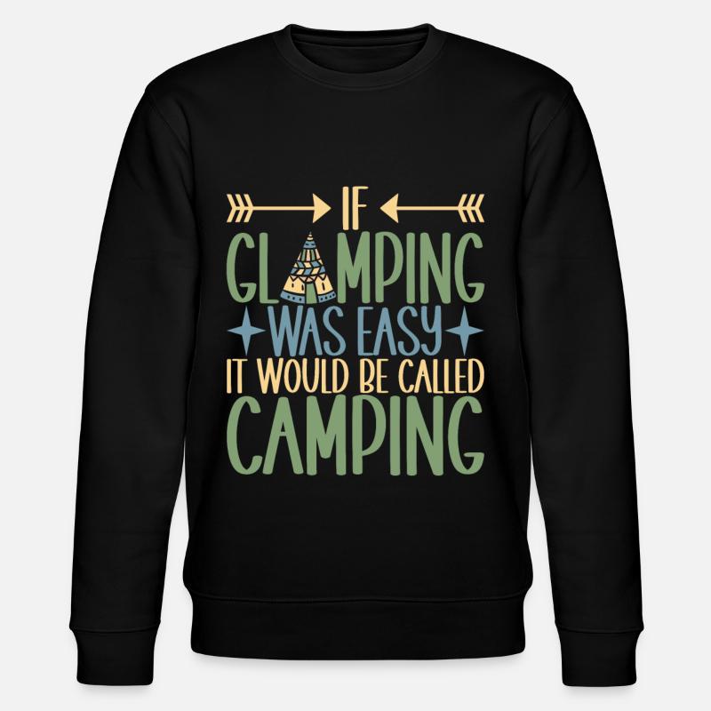 Glamping Glamper - Stanley/Stella Unisex Bio-Sweatshirt CHANGER  - Schwarz