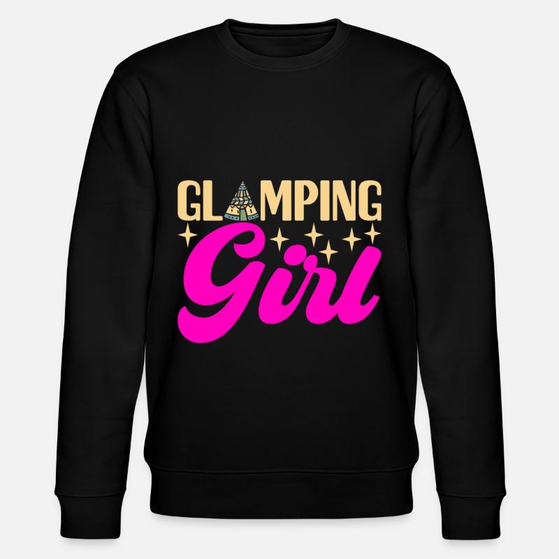 Glamping Glamper - Stanley/Stella Unisex Bio-Sweatshirt CHANGER  - Schwarz