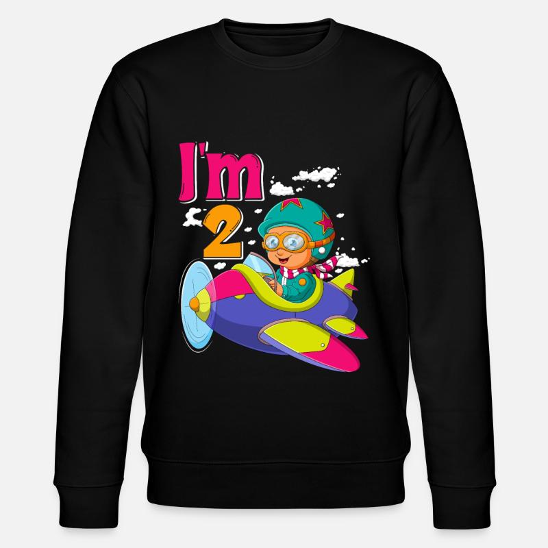 Now i'm 2 - Stanley/Stella CHANGER Unisex Organic Sweatshirt - black
