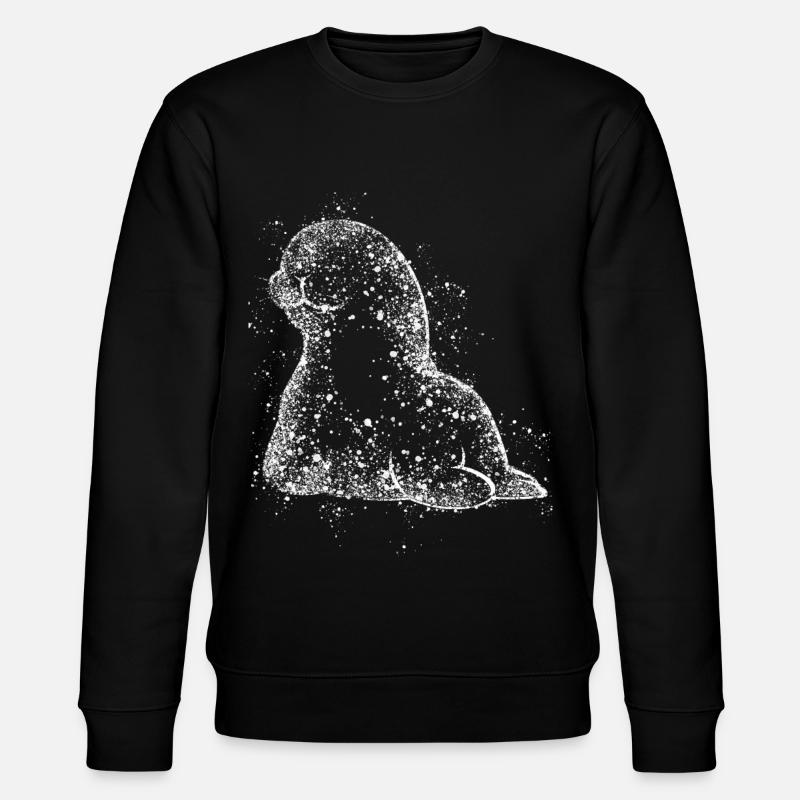 phoque, lévrier, lion de mer, phoque - Sweat bio CHANGER Stanley/Stella Unisexe - noir