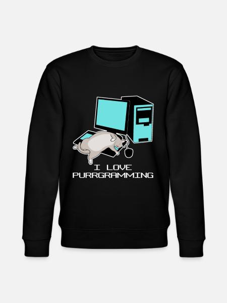 Programmierer Admin Computer Katze - Stanley/Stella Unisex Bio-Sweatshirt CHANGER - Schwarz
