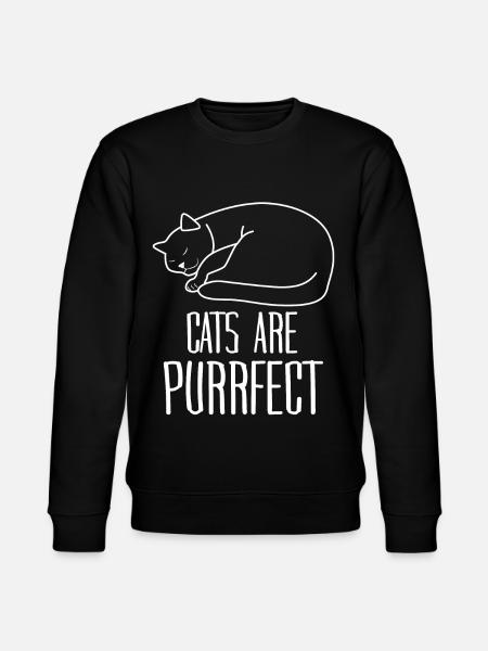 Sleeping Cat - Stanley/Stella CHANGER Unisex Organic Sweatshirt - black