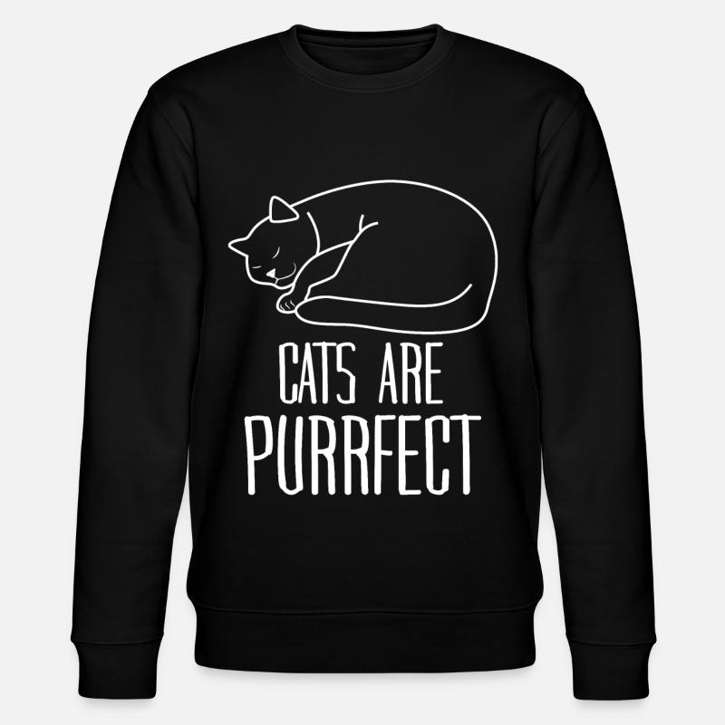 Chat endormi - Sweat bio CHANGER Stanley/Stella Unisexe - noir