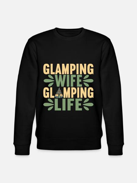 Glamping Glamper - Stanley/Stella CHANGER Unisex Organic Sweatshirt - black