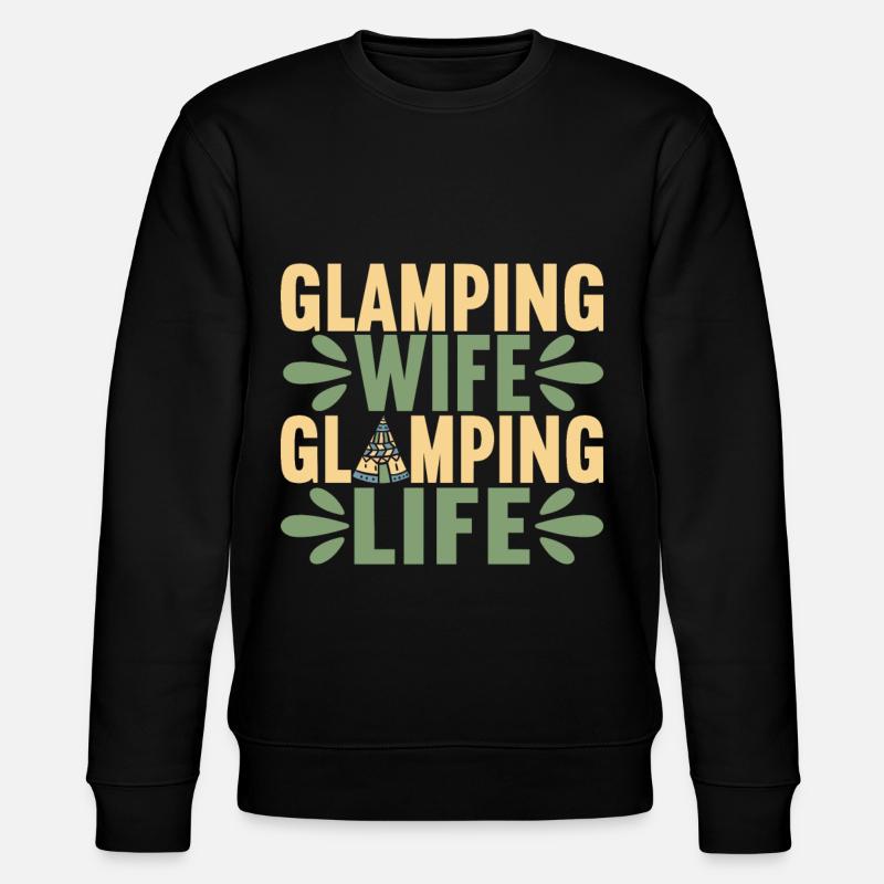 Glamping Glamper - Stanley/Stella CHANGER Unisex Organic Sweatshirt - black